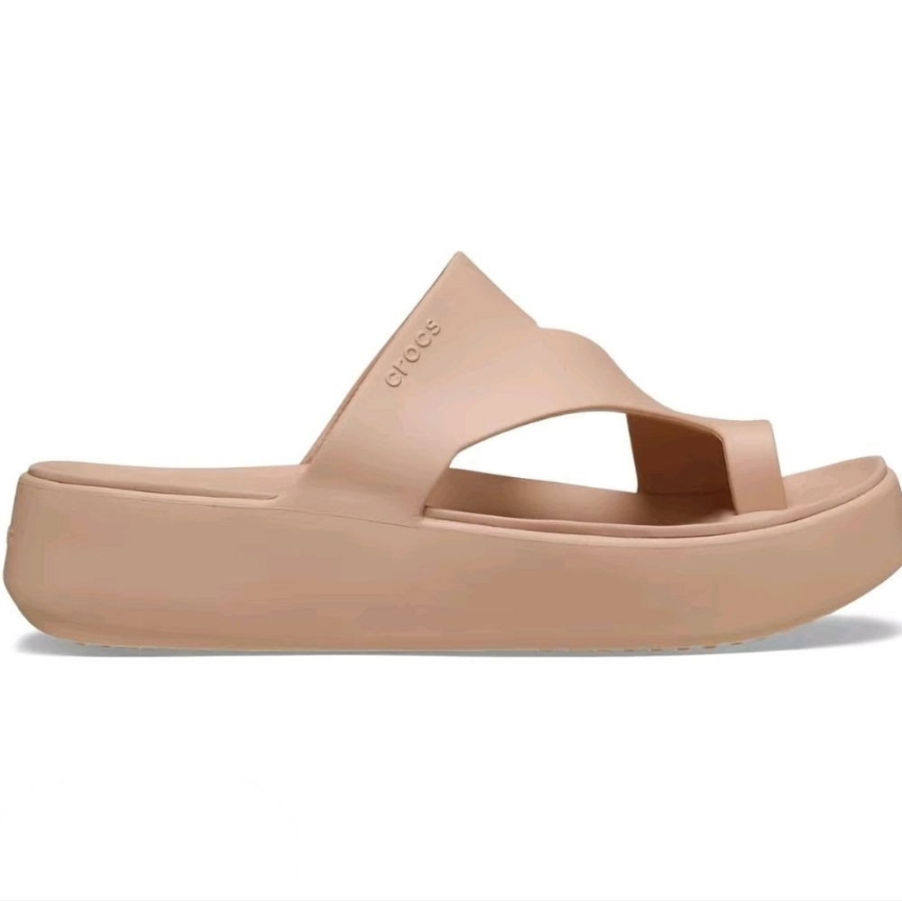 Crocs Women's Getaway Toe Loop Summer Sandals - Pink Caramel